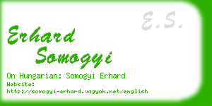 erhard somogyi business card